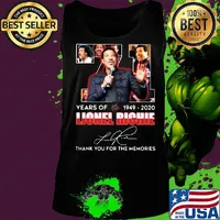 71 years of 1949 2020 lionel richie thank you for the memories signature s Tank top