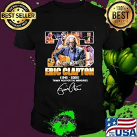 75 eric clapton 1945 2020 thank you for the memories signature shirt