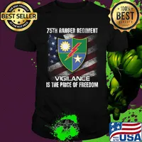 75th ranger regiment vigilance is the price of freedom american flag independence day shirt