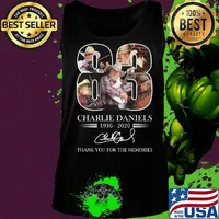 83 charlie daniels 1936 2020 thank you for the memories signature s Tank top