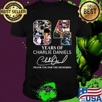 84 years of charlie daniels thank you for the memories signature shirt