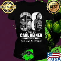 98 years of carl reiner 1922 2020 thank you for the memories stars s Ladies tee
