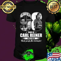98 years of carl reiner 1922 2020 thank you for the memories stars shirt