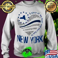 A piece of my heart and soul lives in New York Map s Sweater