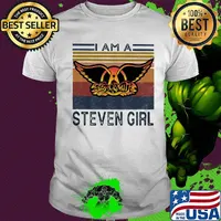 Aerosmith i am a steven girl vintage retro shirt