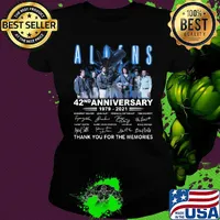 Aliens 42nd anniversary 1979 2021 thank you for the memories signatures s Ladies tee