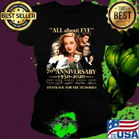 All about eve 70th anniversary 1950 2020 thank you for the memories signatures s Ladies tee