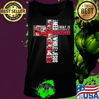 All i need today is a little bit of badgers and a whole lot of jesus s Tank top