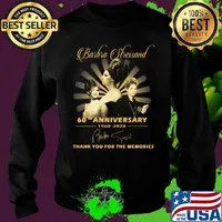 Barbra Streisand 60Th anniversary 1960-2020 Signatures Thank you for the memories s Sweater