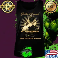 Barbra Streisand 60Th anniversary 1960-2020 Signatures Thank you for the memories s Tank top