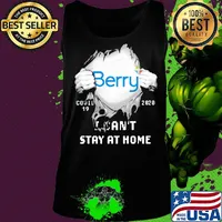 Berry I can't stay at home Covid-19 2020 superman s Tank top