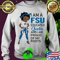 Betty boop alcorn i am a fsu educated queen and i am proud of my roots s Sweater