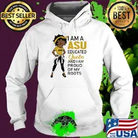 Betty boop i am a asu logo educated queen and i am proud of my roots s Hoodie