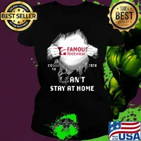 Blood insides famous footwear covid-19 2020 i can't stay at home s Ladies tee