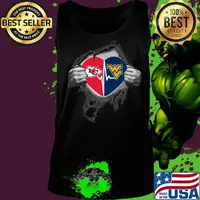 Blood insides kansas city chiefs and west virginia heartbeat s Tank top