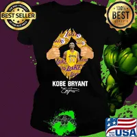Blood insides kobe bryant los angeles lakers football logo signature s Ladies tee
