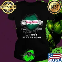 Blood insides krispy kreme doughnuts covid-19 2020 i can't stay at home s Ladies tee