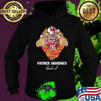 Blood insides patrick mahomes kansas city chiefs football logo signature s Hoodie
