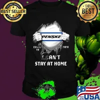 Blood insides penske logo covid-19 2020 i can't stay at home shirt
