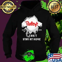 Blood insides raley's logo covid-19 2020 i can't stay at home s Hoodie
