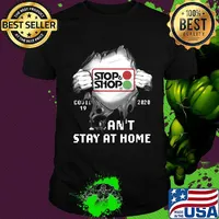 Blood insides stop and shop covid-19 2020 i can't stay at home shirt
