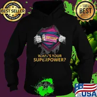 Blood insides superman dunkin donuts what's your superpower s Hoodie