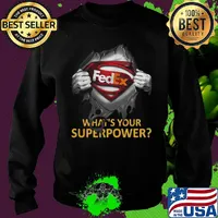 Blood insides superman fedex what's your superpower s Sweater