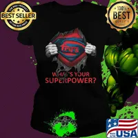Blood insides superman fru's what's your superpower s Ladies tee