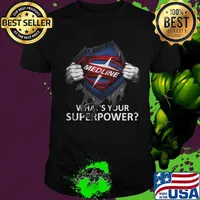 Blood insides superman medline what's your superpower shirt