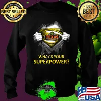 Blood insides superman texas roadhouse what's your superpower s Sweater