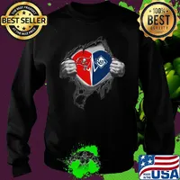 Blood insides tampa bay buccaneers and tampa bay rays heartbeat s Sweater