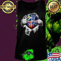 Blood insides tennessee nashville predators memphis tigers memphis grizzlies and tennessee titans logo s Tank top