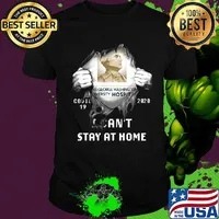 Blood insides the george washington university hospital covid-19 2020 i can't stay at home shirt