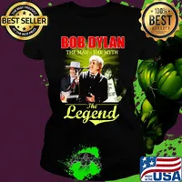 Bob dylan the man the myth the legend s Ladies tee