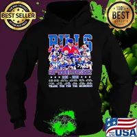 Buffalo bills 60th anniversary 1960 2020 thank you for the memories signatures stars s Hoodie