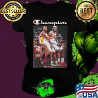 Champions kobe bryant lebron james and michael jordan basketball players signatures s Ladies tee
