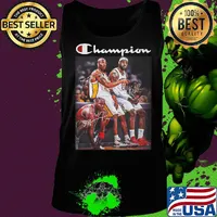 Champions kobe bryant lebron james and michael jordan basketball players signatures s Tank top