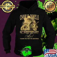 Charlie daniels 62nd anniversary 1958 2020 thank you for the memories signatures s Hoodie