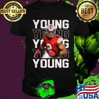 Chase young 2 washington redskins football shirt