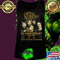 Creedence clearwater rewal 52nd anniversary 1968 2020 thank you for the memories signatures s Tank top
