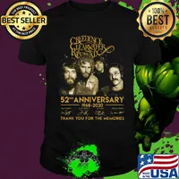 Creedence clearwater rewal 52nd anniversary 1968 2020 thank you for the memories signatures shirt