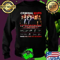 Criminal minds season 15th anniversary 2005 2020 thank you for the memories signatures s Sweater