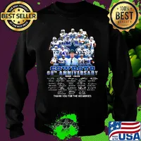 Dallas cowboys football team 60th anniversary 1960 2020 thank you for the memories signatures s Sweater