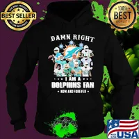 Damn right i am a dolphins fan now and forever stars s Hoodie
