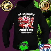 Damn right i am a kansas city chiefs team football fan now and forever stars s Hoodie
