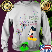 Dandelion flower mickey mouse some see a weed some see a wish s Sweater
