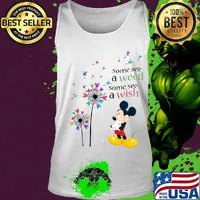 Dandelion flower mickey mouse some see a weed some see a wish s Tank top