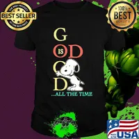 Disney snoopy god is good all the time shirt