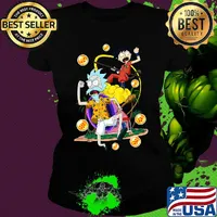 Dragon ball 7 rick and morty s Ladies tee