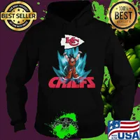 Dragon ball 7 songoku kansas city chiefs football logo s Hoodie
